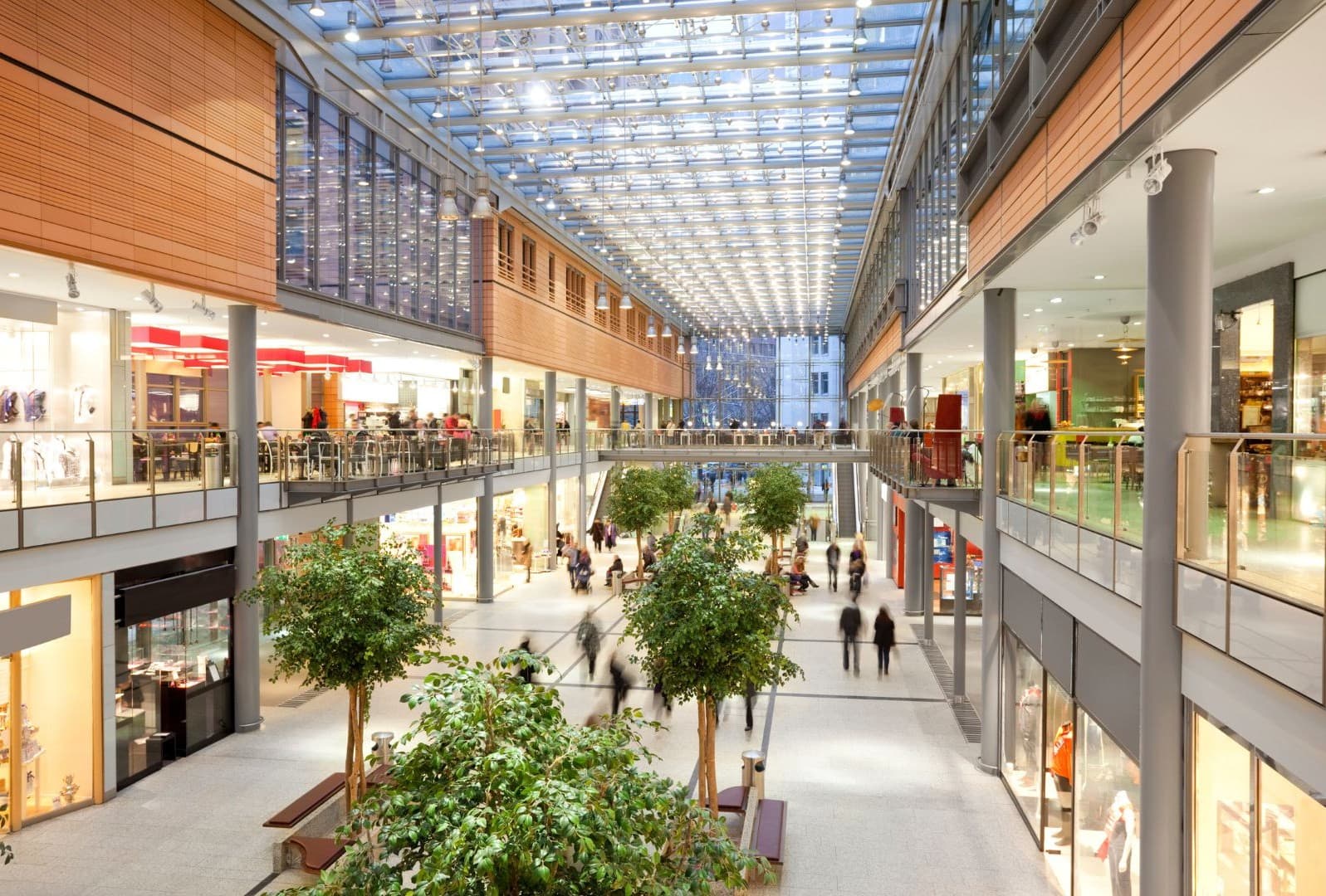 Winkelcentrum met winkels